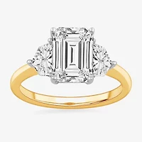 G-H / Si1-Si2) Womens CT. T.W. Lab Grown White Diamond 14K Gold 3-Stone Engagement Ring