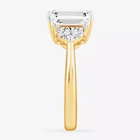 G-H / Si1-Si2) Womens CT. T.W. Lab Grown White Diamond 14K Gold 3-Stone Engagement Ring