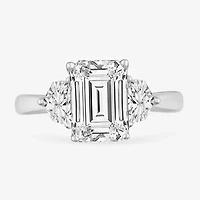G-H / Si1-Si2) Womens 3 3/4 CT. T.W. Lab Grown White Diamond 14K Gold 3-Stone Engagement Ring