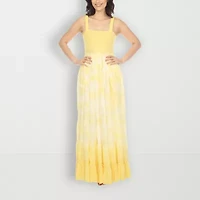 White Mark Womens Sleeveless Tie Dye Sundress