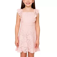 Lilt Big Kid Girls Short Sleeve A-Line Dress