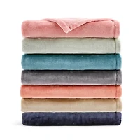 Home Expressions Velvet Plush Solid Throw