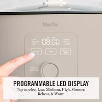 Martha Stewart 8 Qt Programmable Slow Cooker
