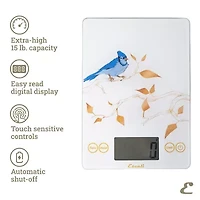 Escali Arti Blue Jay Glass Food Scale
