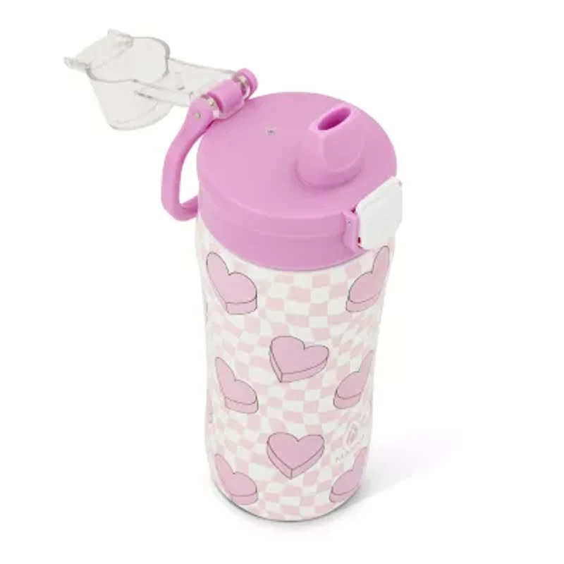 Hydragear Checkered Hearts 16oz. Push Water Bottle