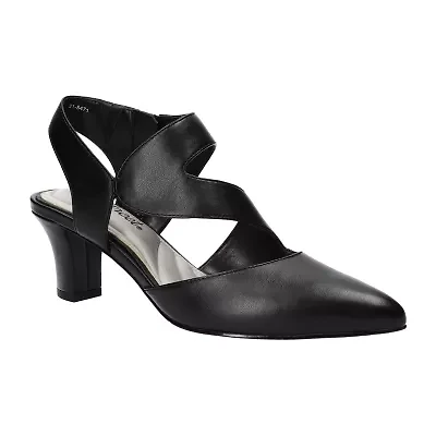 Easy Street Venue Womens Round Closed Toe Stiletto Heel Pumps