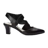 Easy Street Venue Womens Round Closed Toe Stiletto Heel Pumps