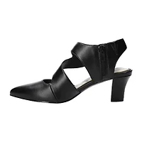 Easy Street Venue Womens Round Closed Toe Stiletto Heel Pumps