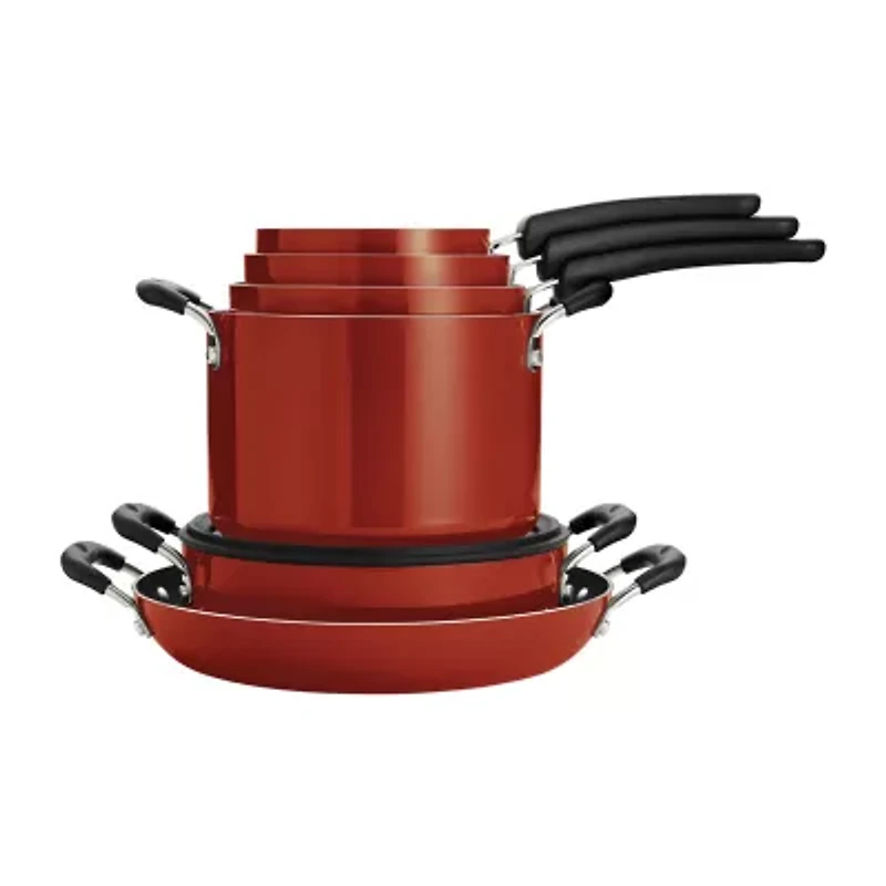 Tramontina Aluminum Non-Stick 11-pc. Nesting Cookware Set