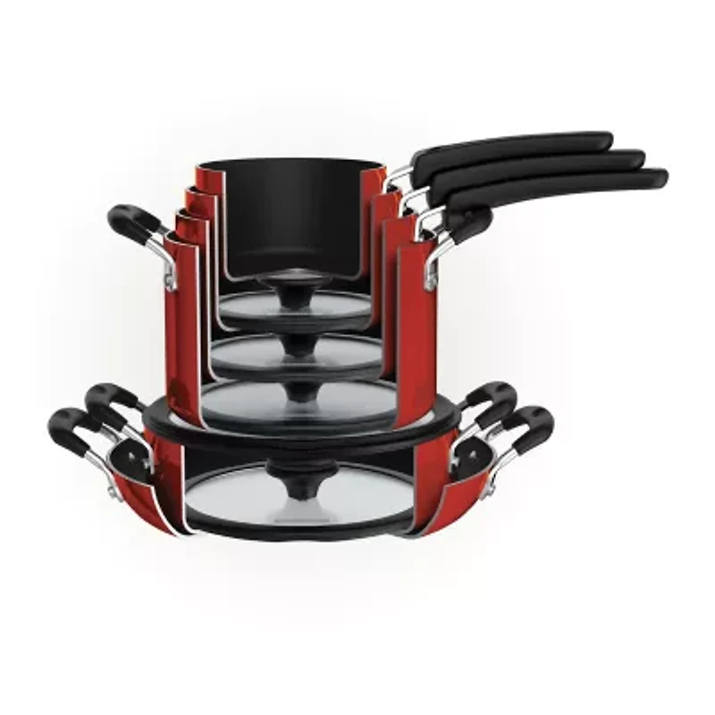 Tramontina Aluminum Non-Stick 11-pc. Nesting Cookware Set