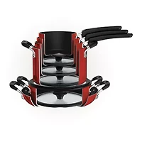 Tramontina Aluminum Non-Stick 11-pc. Nesting Cookware Set