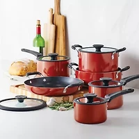 Tramontina Aluminum Non-Stick 11-pc. Nesting Cookware Set