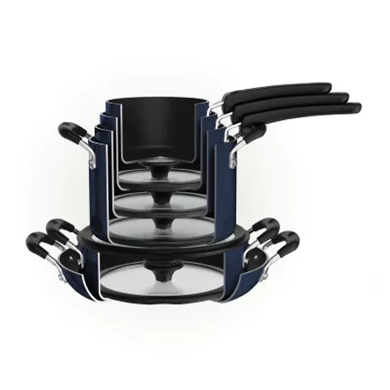 Tramontina Aluminum Non-Stick 11-pc. Nesting Cookware Set