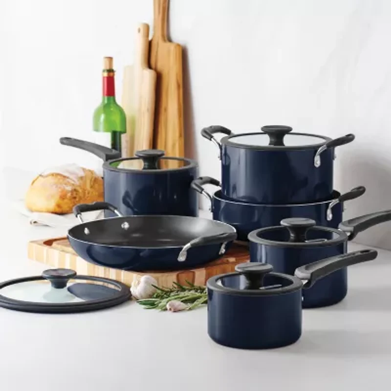Tramontina Aluminum Non-Stick 11-pc. Nesting Cookware Set
