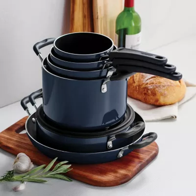 Tramontina Aluminum Non-Stick 11-pc. Nesting Cookware Set