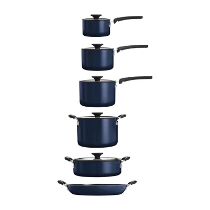 Tramontina Aluminum Non-Stick 11-pc. Nesting Cookware Set
