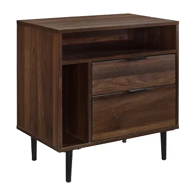 Walker Edison Maize Bedroom Collection 2-Drawer Nightstand