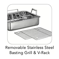 Tramontina® Gourmet 16½" Stainless Steel Deep Roasting Pan
