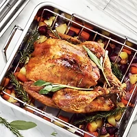 Tramontina® Gourmet 16½" Stainless Steel Deep Roasting Pan