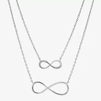 Sparkle Allure Womens Cubic Zirconia Infinity 2-pc. Necklace Set