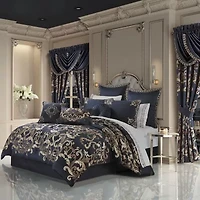 Queen Street Cranford 3-pc. Damask + Scroll Extra Weight Comforter Set