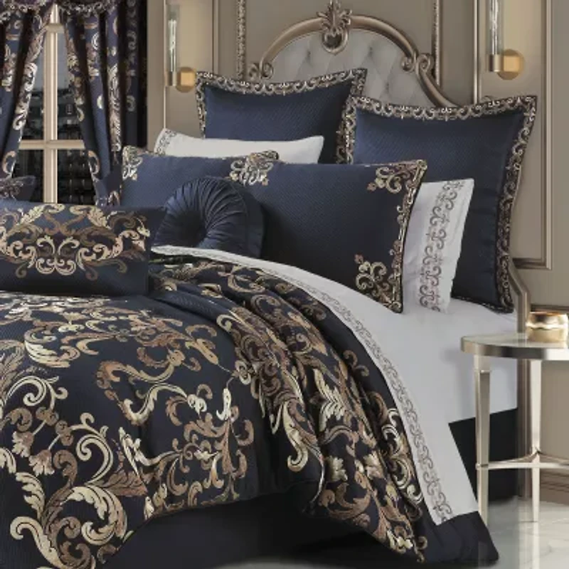 Queen Street Cranford 3-pc. Damask + Scroll Extra Weight Comforter Set