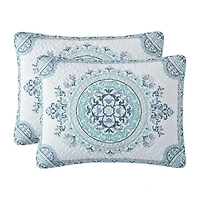 Queen Street Afton Medallion Reversible Quilt Set
