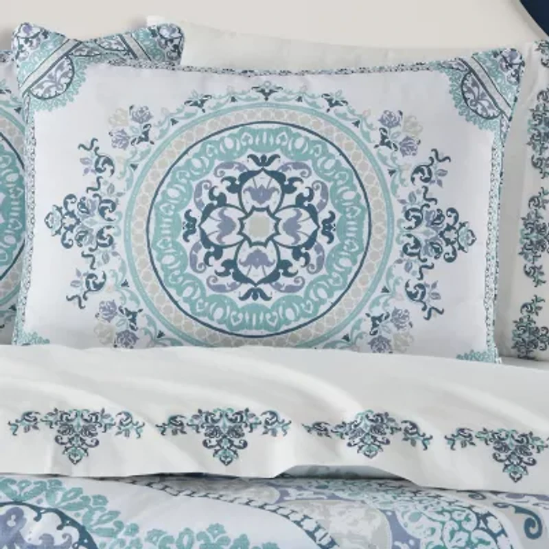Queen Street Afton 3-pc. Medallion Extra Weight Reversible Comforter Set