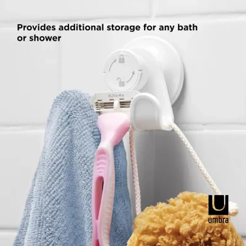 Umbra Flex Gel Lock Double Hook Shower Caddy