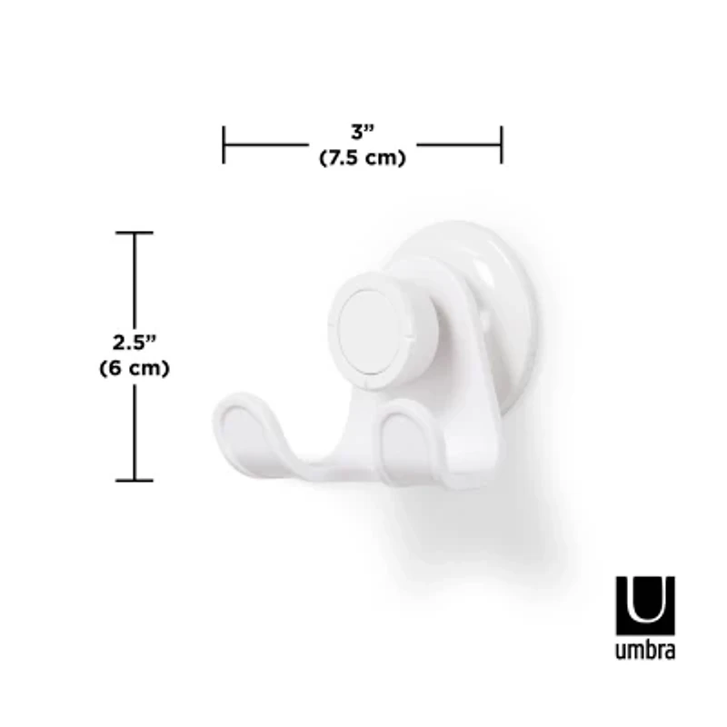 Umbra Flex Gel Lock Double Hook Shower Caddy