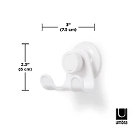 Umbra Flex Gel Lock Double Hook Shower Caddy