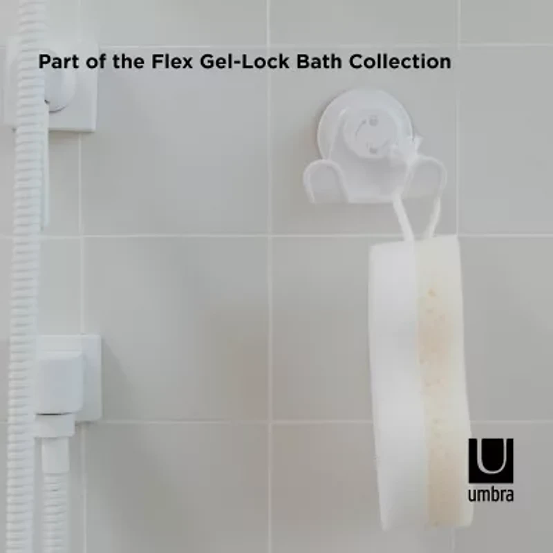 Umbra Flex Gel Lock Double Hook Shower Caddy