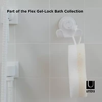Umbra Flex Gel Lock Double Hook Shower Caddy