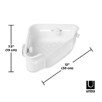 Umbra Flex Gel Lock Corner Bin Shower Caddy