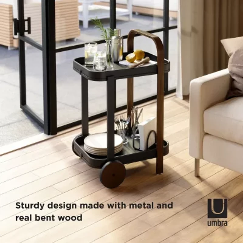 Umbra Bellwood Metal-Top Serving Cart