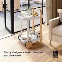 Umbra Bellwood Metal-Top Serving Cart