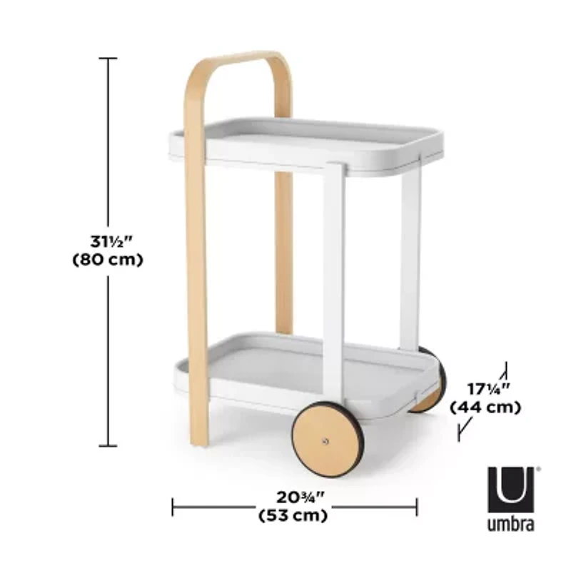 Umbra Bellwood Metal-Top Serving Cart