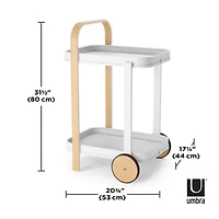 Umbra Bellwood Metal-Top Serving Cart