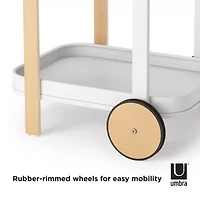 Umbra Bellwood Metal-Top Serving Cart
