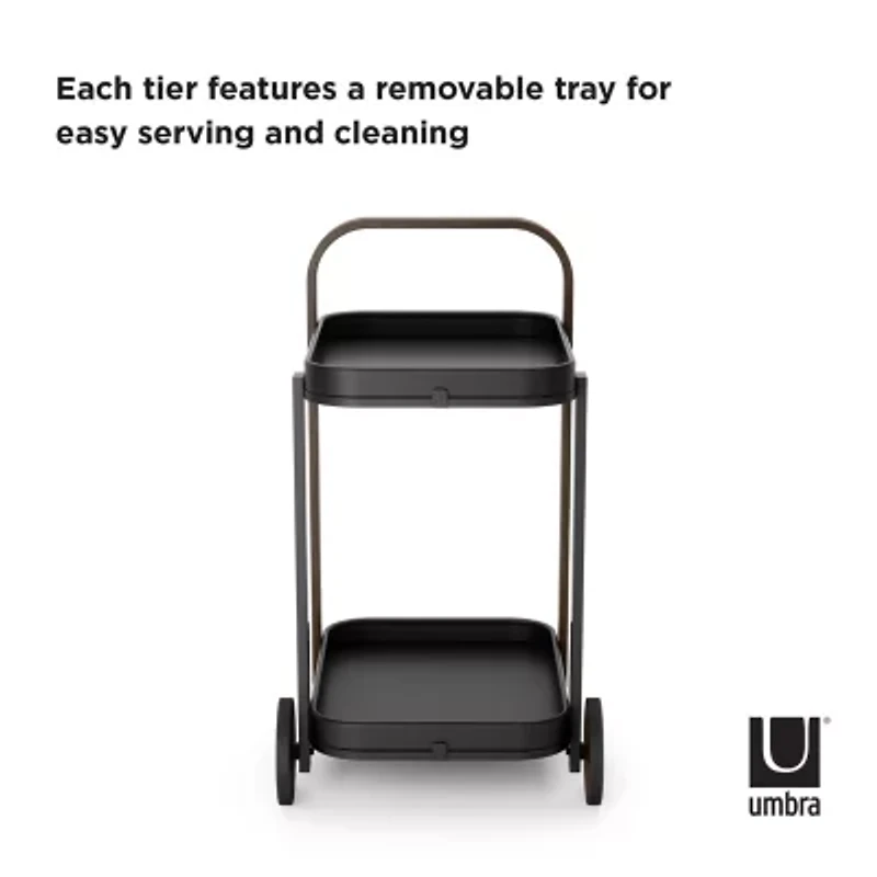 Umbra Bellwood Metal-Top Serving Cart
