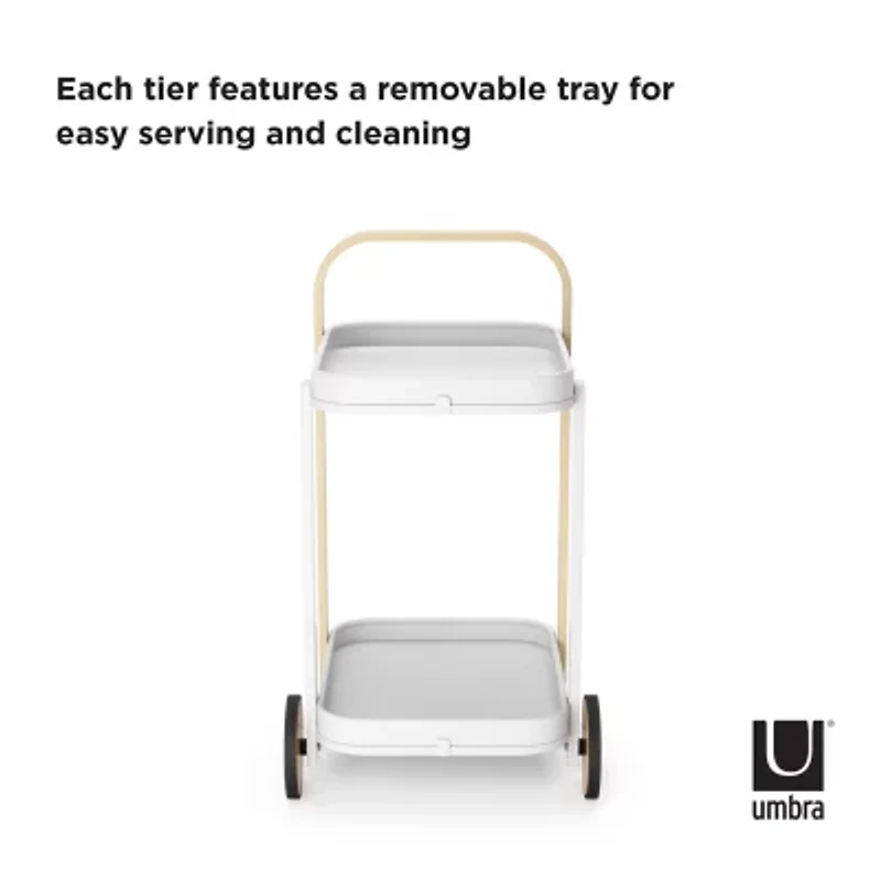 Umbra Bellwood Metal-Top Serving Cart