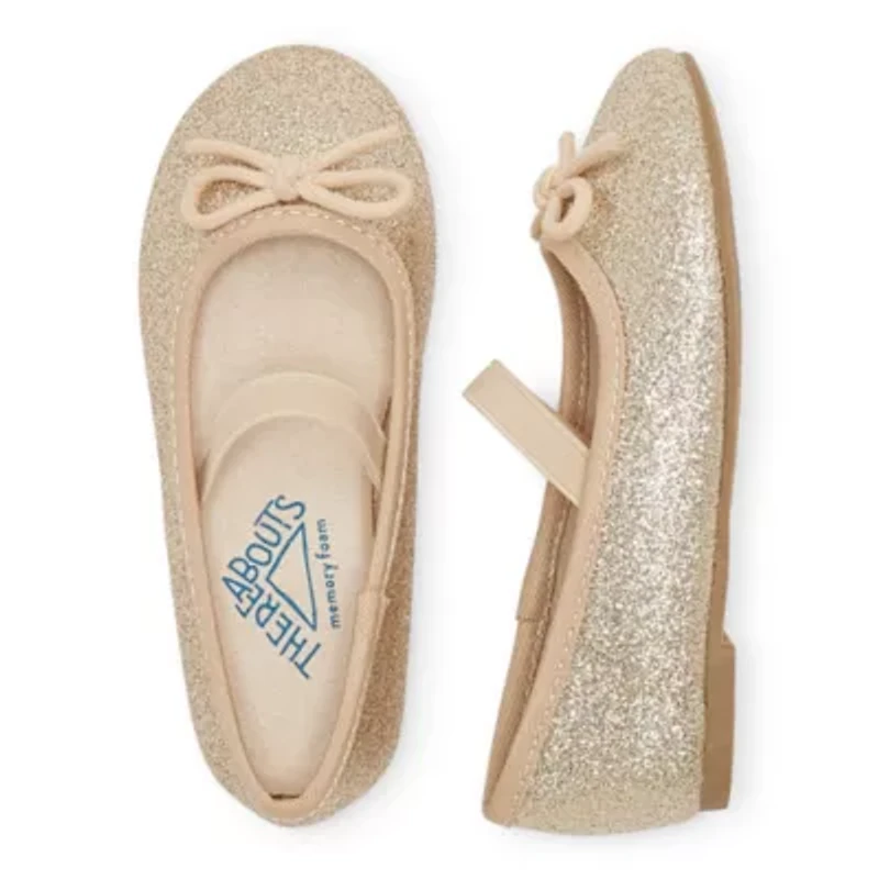 Thereabouts Lil Lexi Toddler Girls Round Closed Toe Ballet Flats