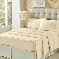 Queen Street Royal Fit 100% Cotton Sateen 300tc Sheet Set