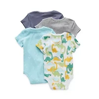 Okie Dokie Baby Boys Crew Neck Short Sleeve Rib -pc. Bodysuit