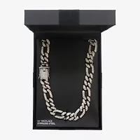 Mens Stainless Steel Inch Link Chain Necklace