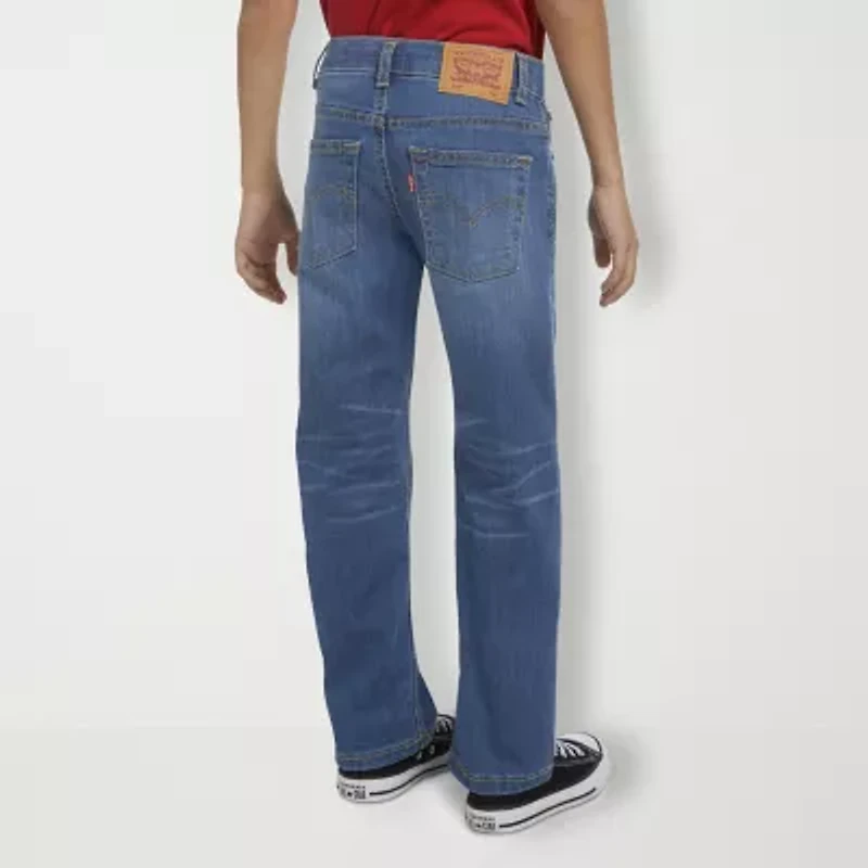 Levi's® Little Boys Adjustable Waist Mid Rise 514™ Straight Leg Jean
