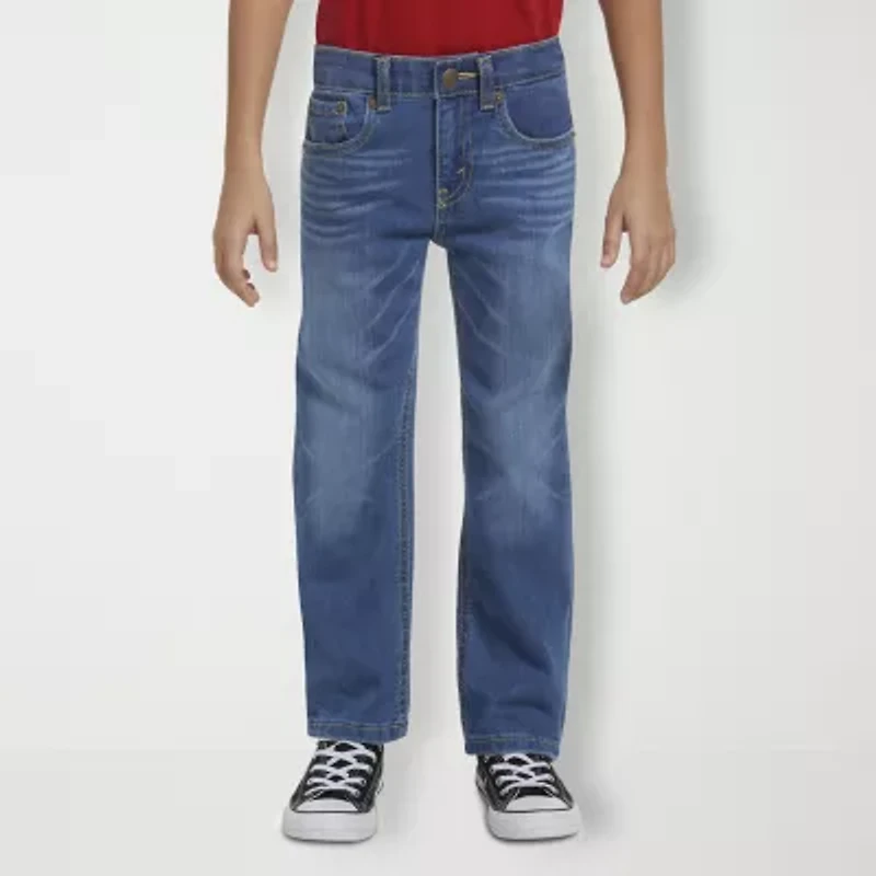 Levi's® Little Boys Adjustable Waist Mid Rise 514™ Straight Leg Jean