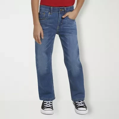 Levi's® Little Boys Adjustable Waist Mid Rise 514™ Straight Leg Jean