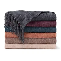 Ella Jayne Viscose Chenille Throw Blanket