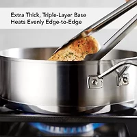 KitchenAid 3-Ply Stainless Steel 4.5-qt. Saute Pan